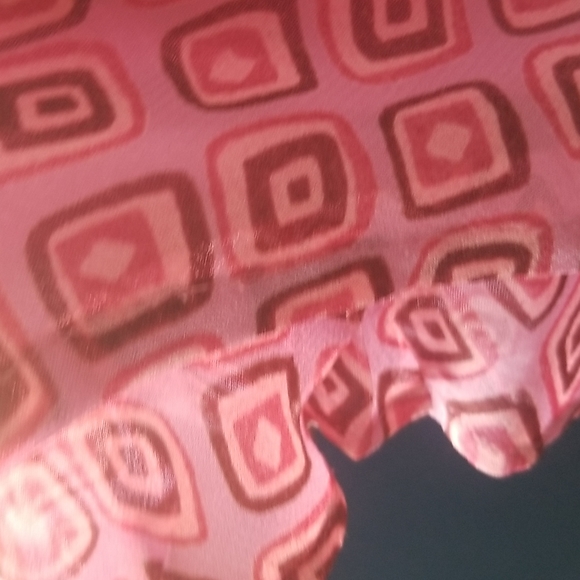 April Cornell sheer, fully lined rayon tulip skirt, Size Large - Picture 3 of 3